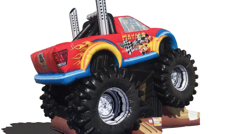 Monster Truck Deluxe Bounce House Combo Slide - Image 6
