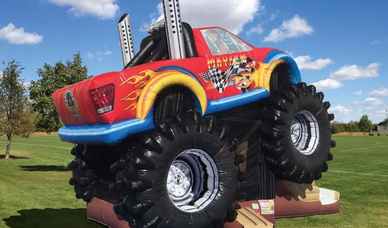 Monster Truck Deluxe Bounce House Combo Slide - Image 3