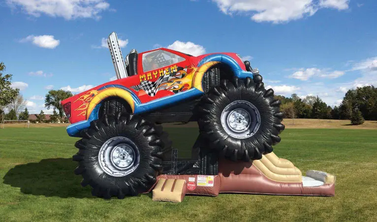 Monster Truck Deluxe Bounce House Combo Slide - Image 2