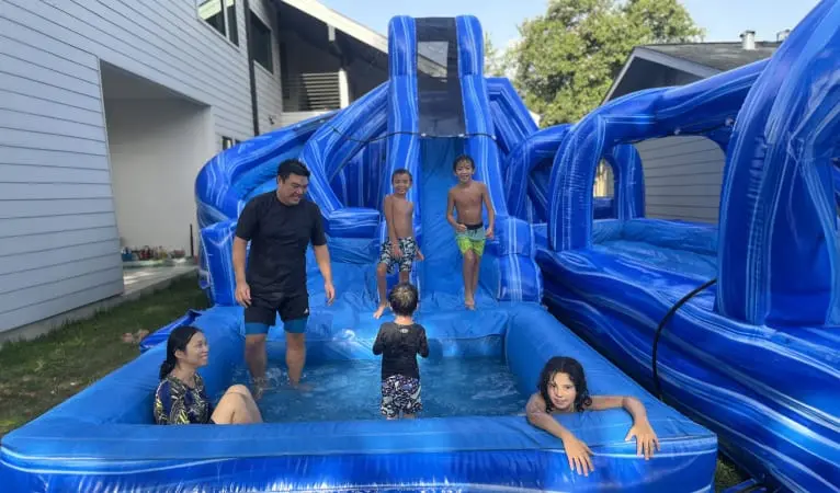 Triple Ocean Helix Dual Lane Slide w/ Slip N Slide - Image 4