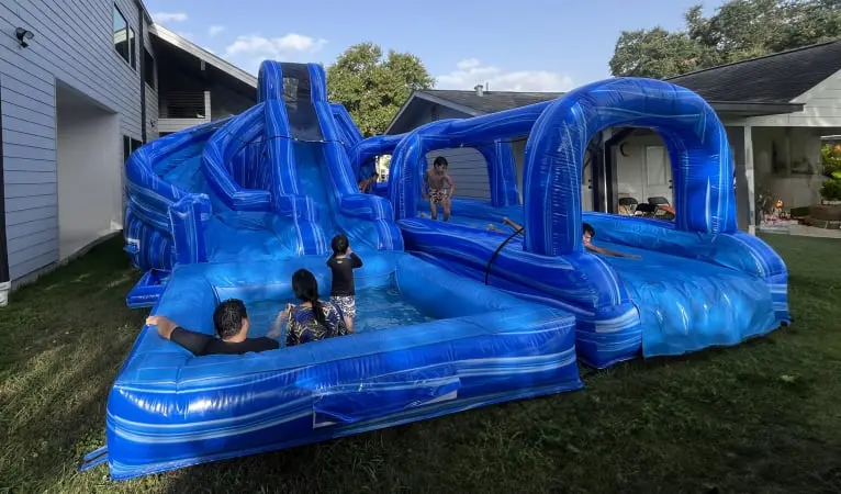 Triple Ocean Helix Dual Lane Slide w/ Slip N Slide - Image 2